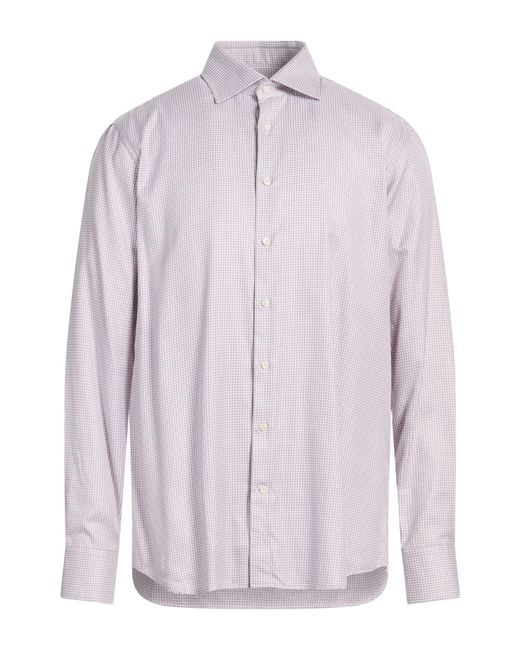 Stenstroms Purple Burgundy Shirt Cotton for men