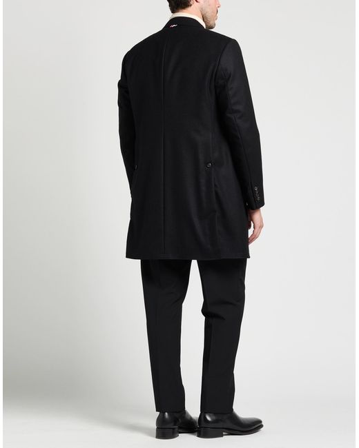 Thom Browne Black Coat Wool for men