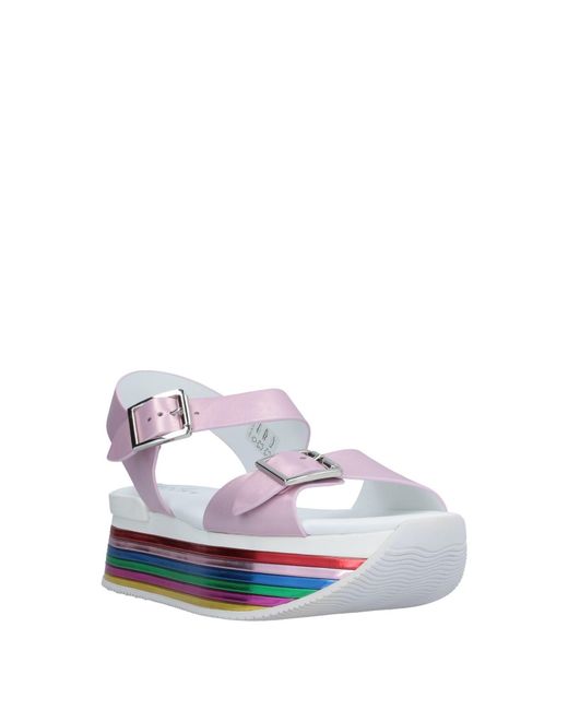 Hogan White Sandals
