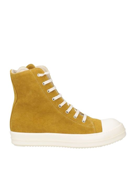 Rick Owens Natural Sneakers Textile Fibers for men