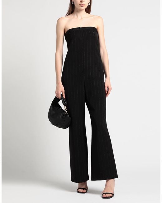 Liu Jo Black Jumpsuit Polyester, Viscose, Elastane