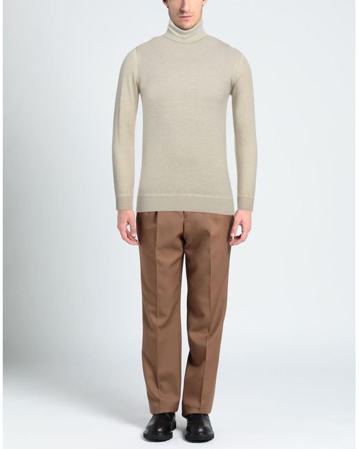 Alpha Studio White Turtleneck for men