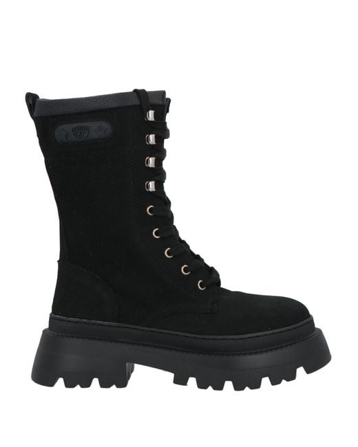 Chiara Ferragni Black Ankle Boots