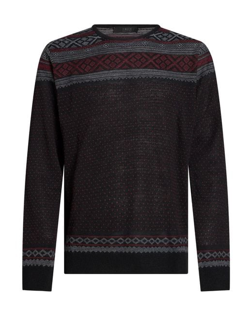 Pullover Vneck de hombre de color Black