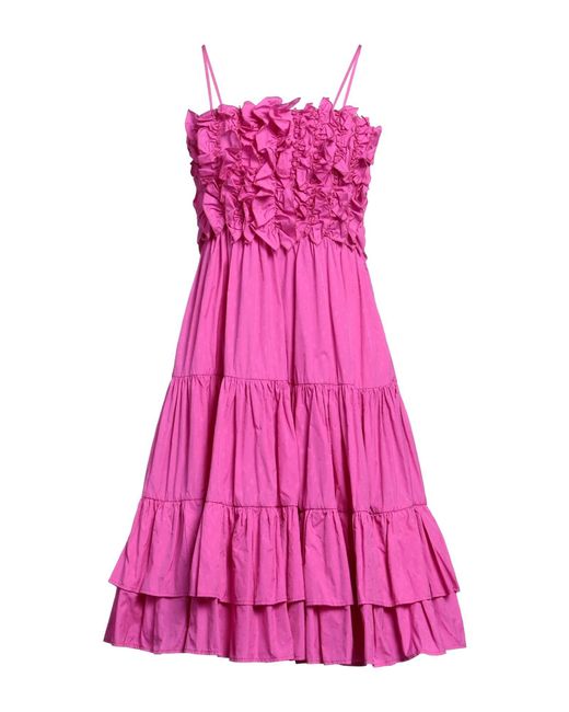 MSGM Pink Midi Dress