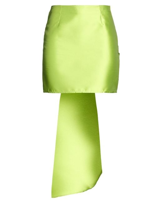 SIMONA CORSELLINI Green Mini Skirt