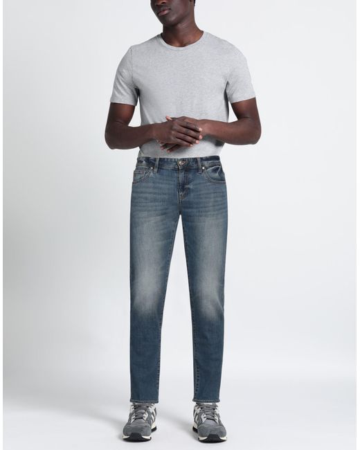 ARMANI EXCHANGE Blue Jeans Cotton, Polyester, Elastane for men