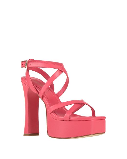 MICHAEL Michael Kors Pink Coral Sandals Cow Leather