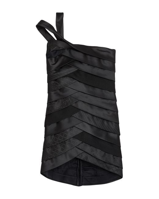 Coperni Black Mini Dress Acetate, Polyamide, Elastane