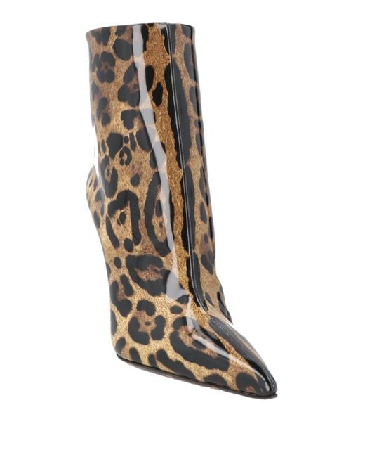 Dolce & Gabbana Brown Ankle Boots Leather