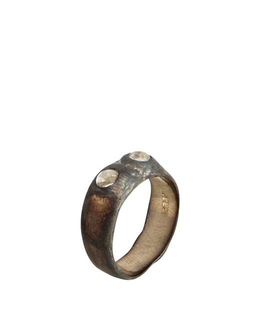 Mondo Mondo Metallic Charcoal Ring 925/1000