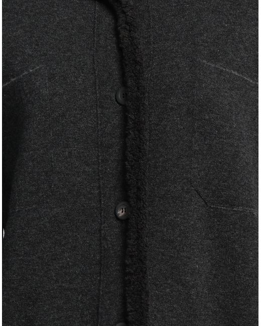 Cividini Black Cardigan Wool, Polyamide, Elastane