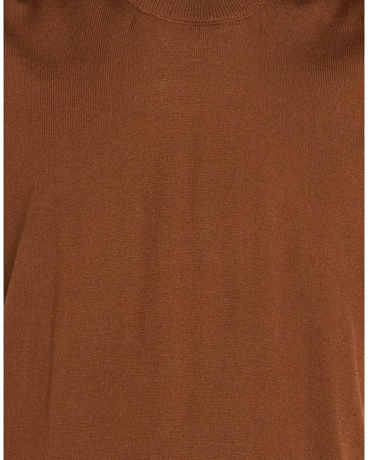 Alpha Studio Brown Sweater Wool for men