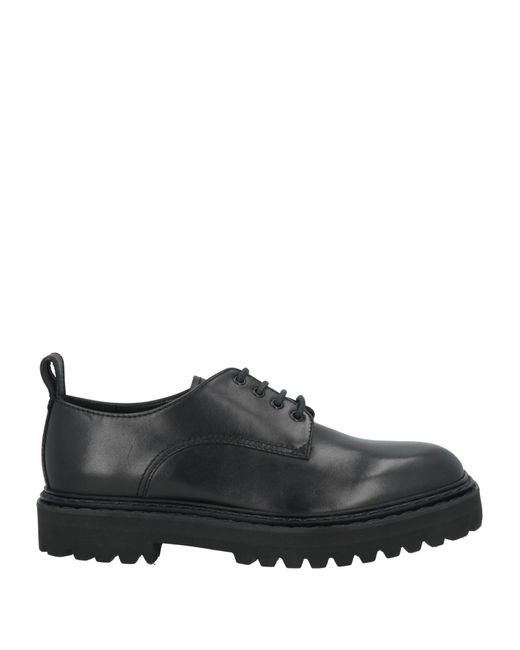 Officine Creative Black Lace-Up Shoes Leather for men