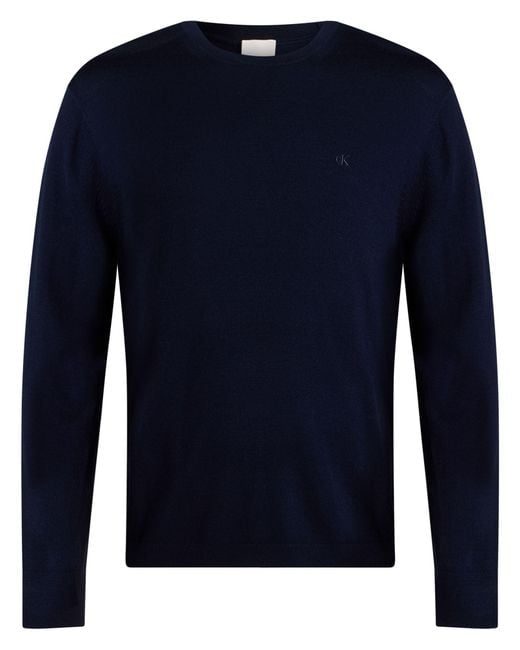 Calvin Klein Blue Sweater Wool for men