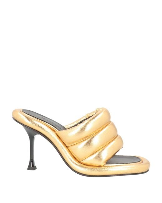 J.W. Anderson Metallic Sandals