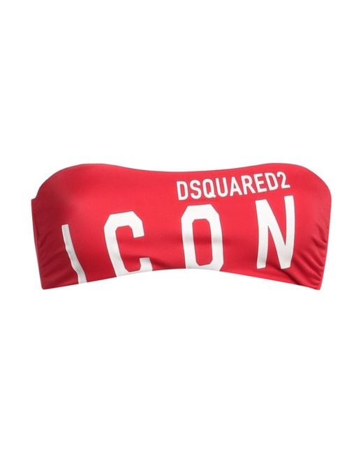 DSquared² Red Bikini Top