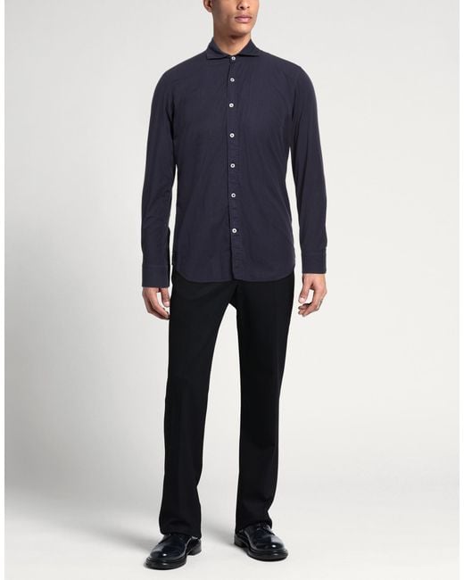 Bagutta Blue Shirt Cotton for men