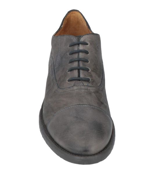 Zapatos de cordones Antica Cuoieria de hombre de color Gray
