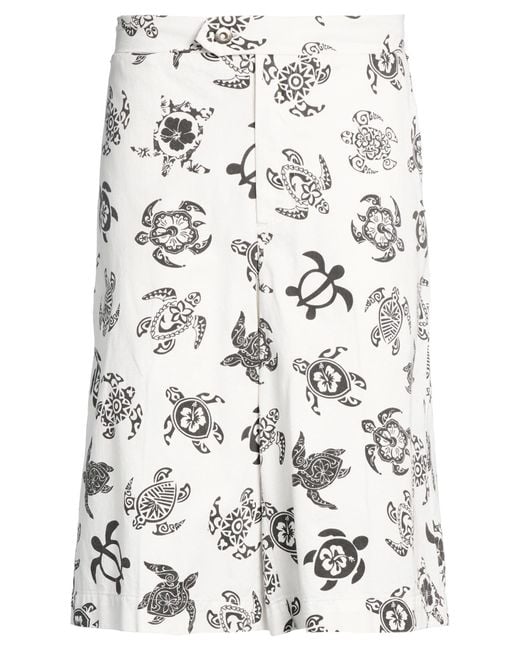 MAISON CRAZY WORKER 3.2 White Shorts & Bermuda Shorts for men