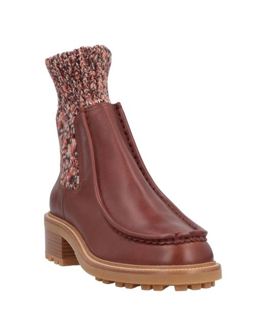 Chloé Brown Ankle Boots