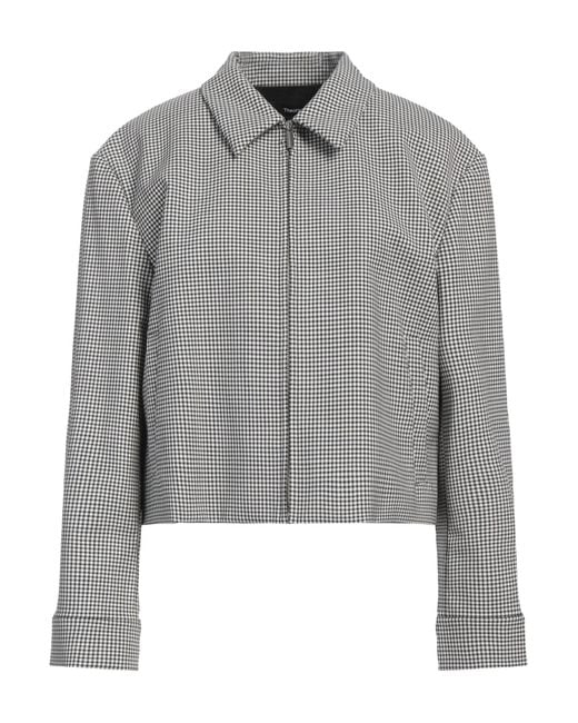 Theory Gray Jacket Virgin Wool, Elastane