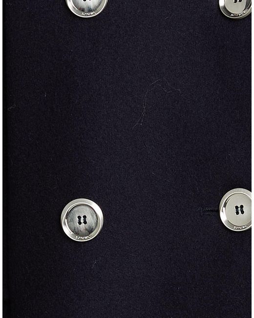 Pinko Blue Coat Wool, Polyester, Nylon, Polyurethane