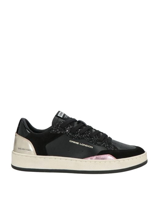 Crime London Black Sneakers