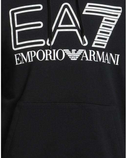 EA7 Black Sweatshirts for men