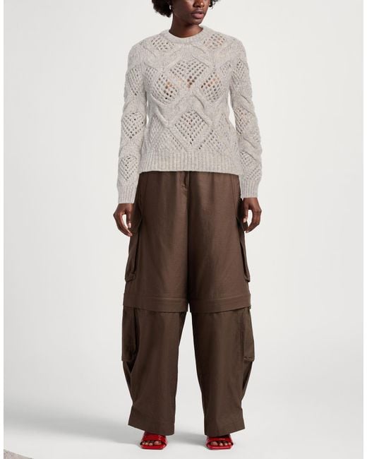 Sportmax White Light Sweater Wool, Polyamide