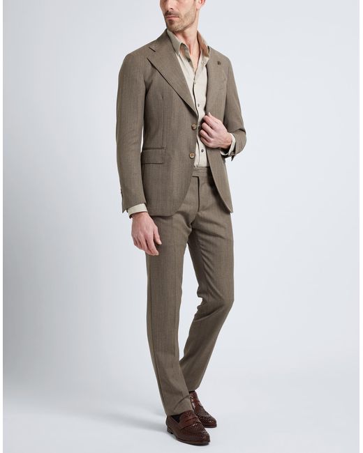 Gabriele Pasini Gray Suit for men