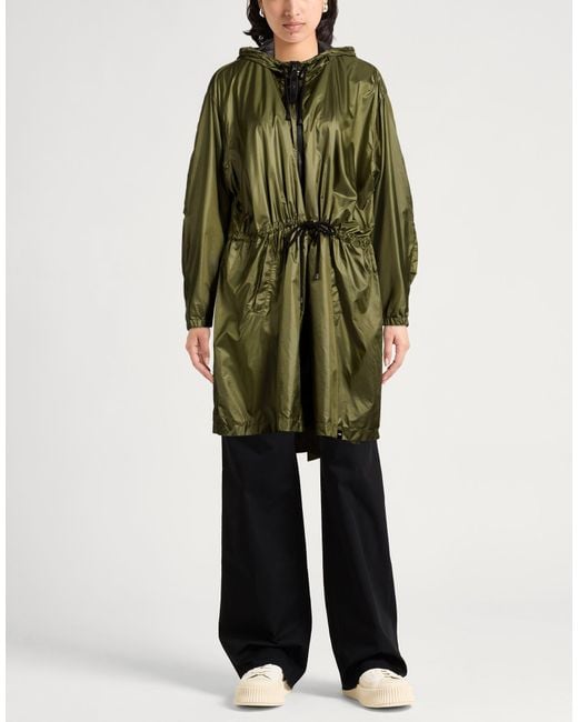 Aspesi Green Overcoat & Trench Coat
