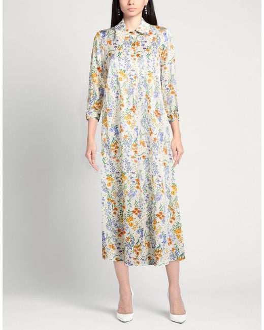 Shirtaporter White Midi Dresses