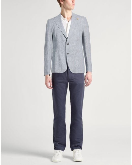 Tombolini Blue Light Blazer Linen for men