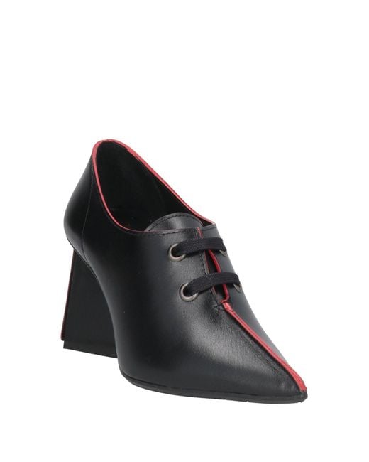 Ras Black Lace-Up Shoes