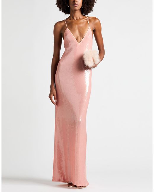 N°21 Pink Light Maxi Dress Polyester, Elastane