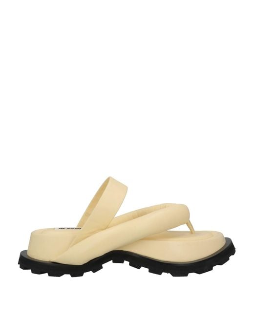 Jil Sander Natural Thong Sandal