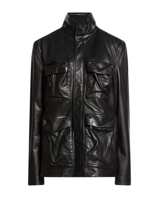 DIESEL Black Jacket Lambskin