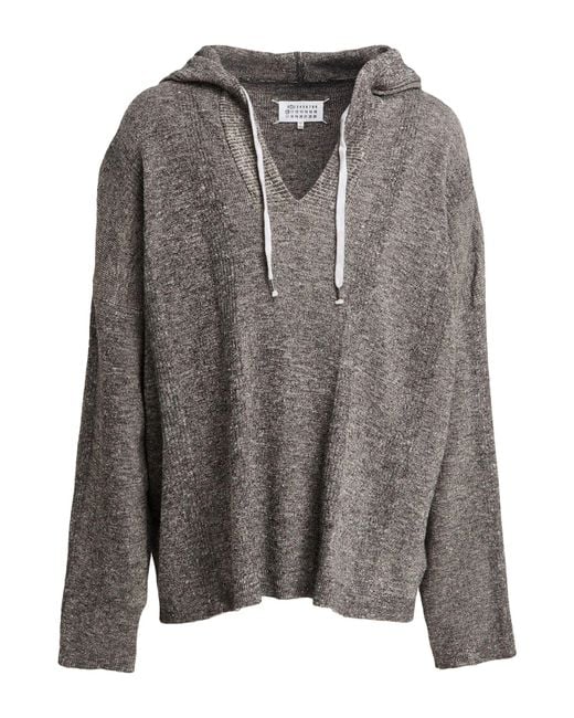 Maison Margiela Gray Sweater Linen, Cotton, Polyester for men