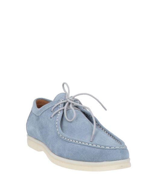 Cerruti 1881 Blue Lace-Up Shoes Cow Leather