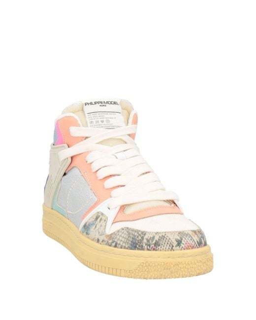 Philippe Model Pink La Grande Sneakers Textile Fibers, Leather