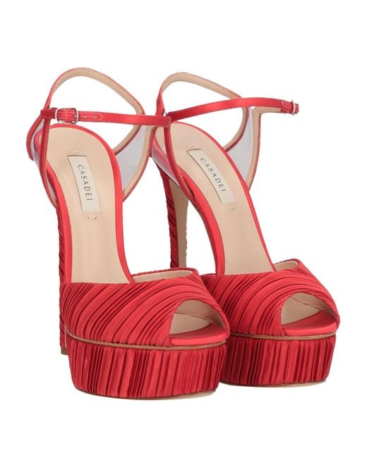 Casadei Red Sandals