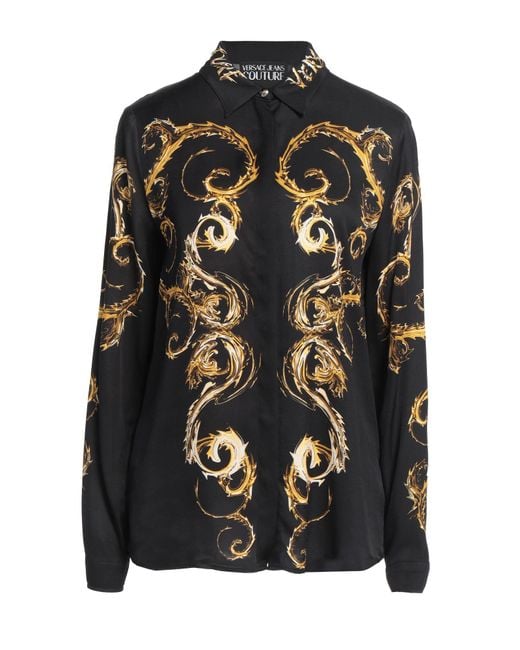 Versace Jeans Couture Black Shirt Viscose