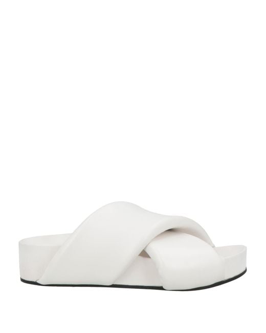 Jil Sander White Sandale