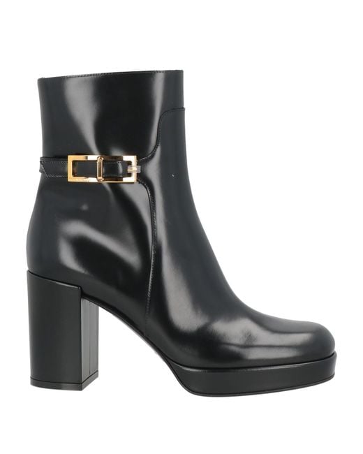 Sergio Rossi Black Ankle Boots