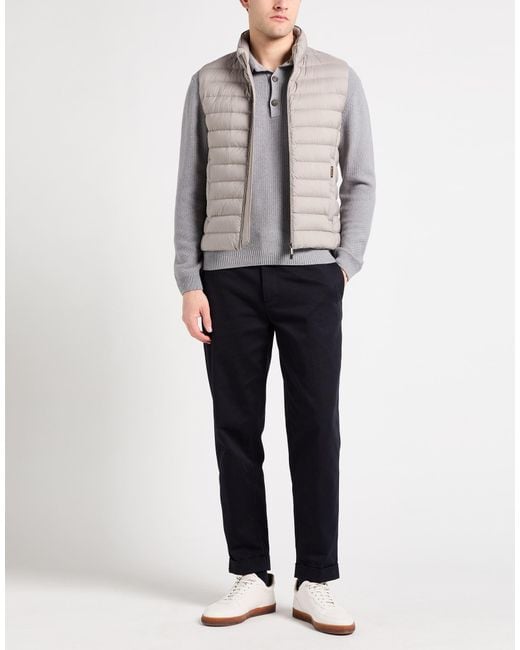 Moorer Gray Vests for men