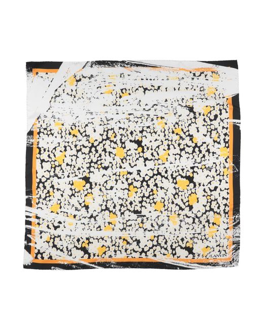 Lanvin Metallic Scarf Silk