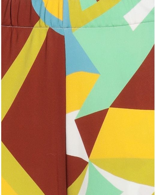 Fedeli Yellow Pants Viscose, Elastane