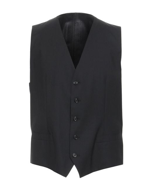 Dolce & Gabbana Black Tailored Vest for men