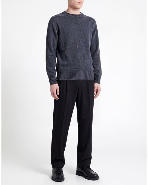 Officine Generale Blue Sweater Virgin Wool for men